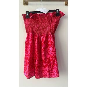 1406. NWOT COmmense Pink Strapless Romper Size S Casual Summer Outfit